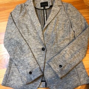 Banana Republic Marled Grey Lightweight Blazer